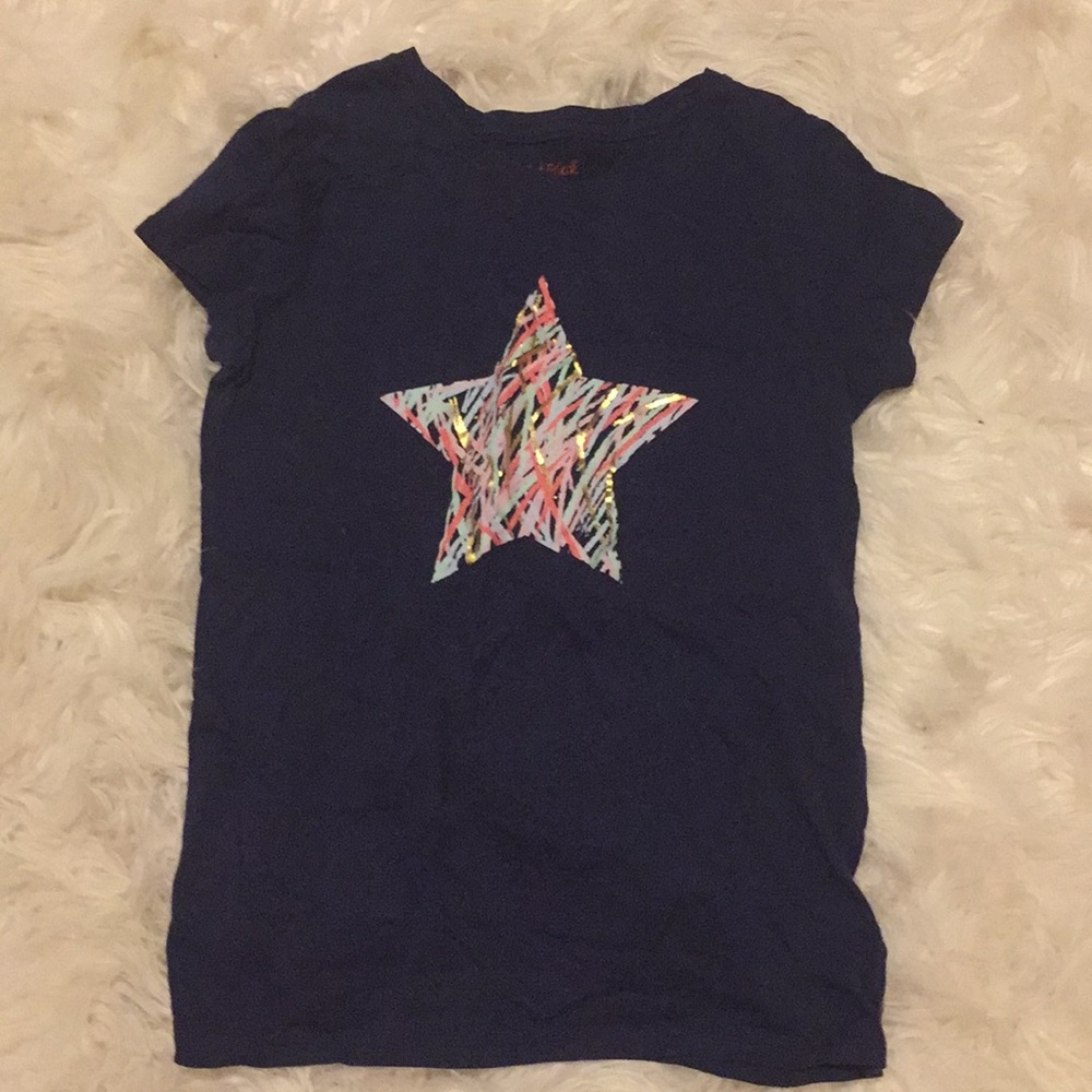 A navy blue cat and jack shirt
